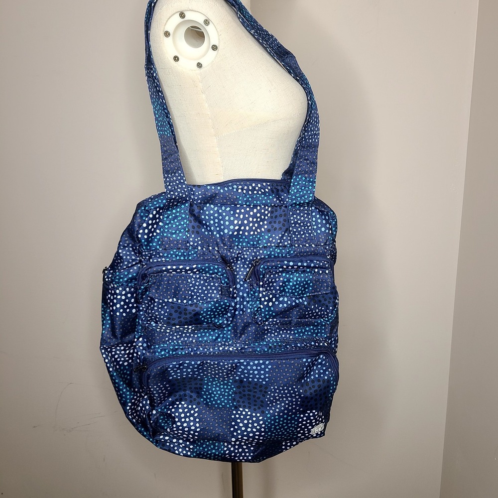 Lug Women's Puddle Jumper Packable Navy Gym Travel Shoulder Bag Tote